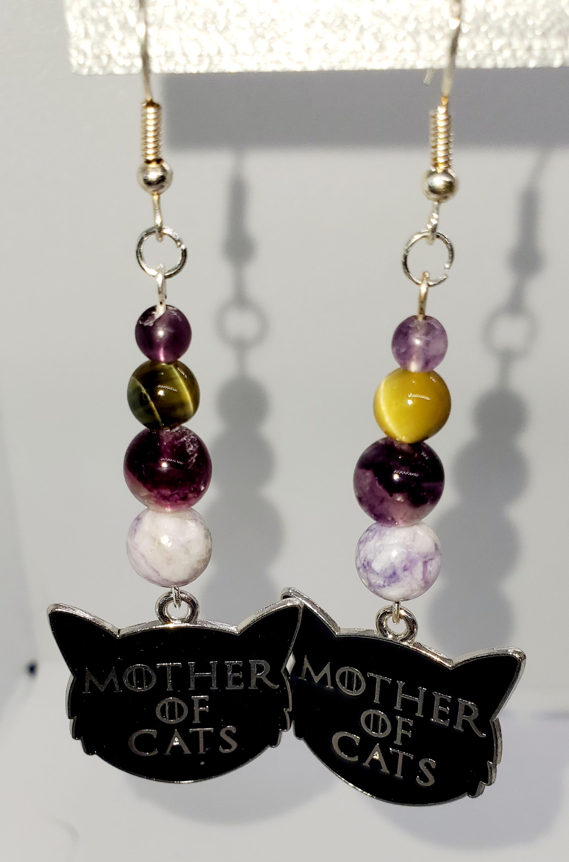 Mother of Cat Earrings - Cinnful Charms Jewelry 