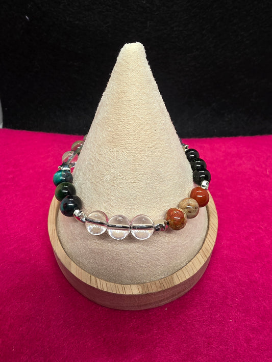 Earth & Sky Gemstone Blend Bracelet - Cinnful Charms Jewelry 
