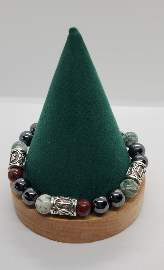 Norse Charm Men's Bracelet 8" size - Cinnful Charms Jewelry 