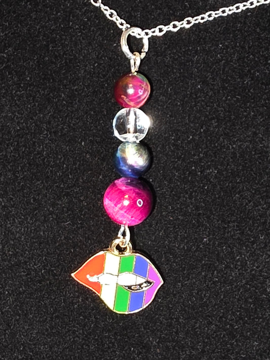Rainbow Lips Pride Necklace – Colorful Tiger’s Eye Edition
Celebrate your pride with bold style and vibrant energy! 🏳️‍🌈 - Cinnful Charms Jewelry 