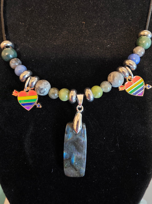 Adorn Your Pride: Men's Gemstone Necklaces - Cinnful Charms Jewelry 