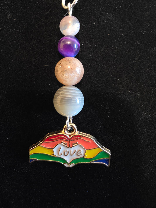 Wear Your Love: Pride Gemstone Necklaces - Cinnful Charms Jewelry 