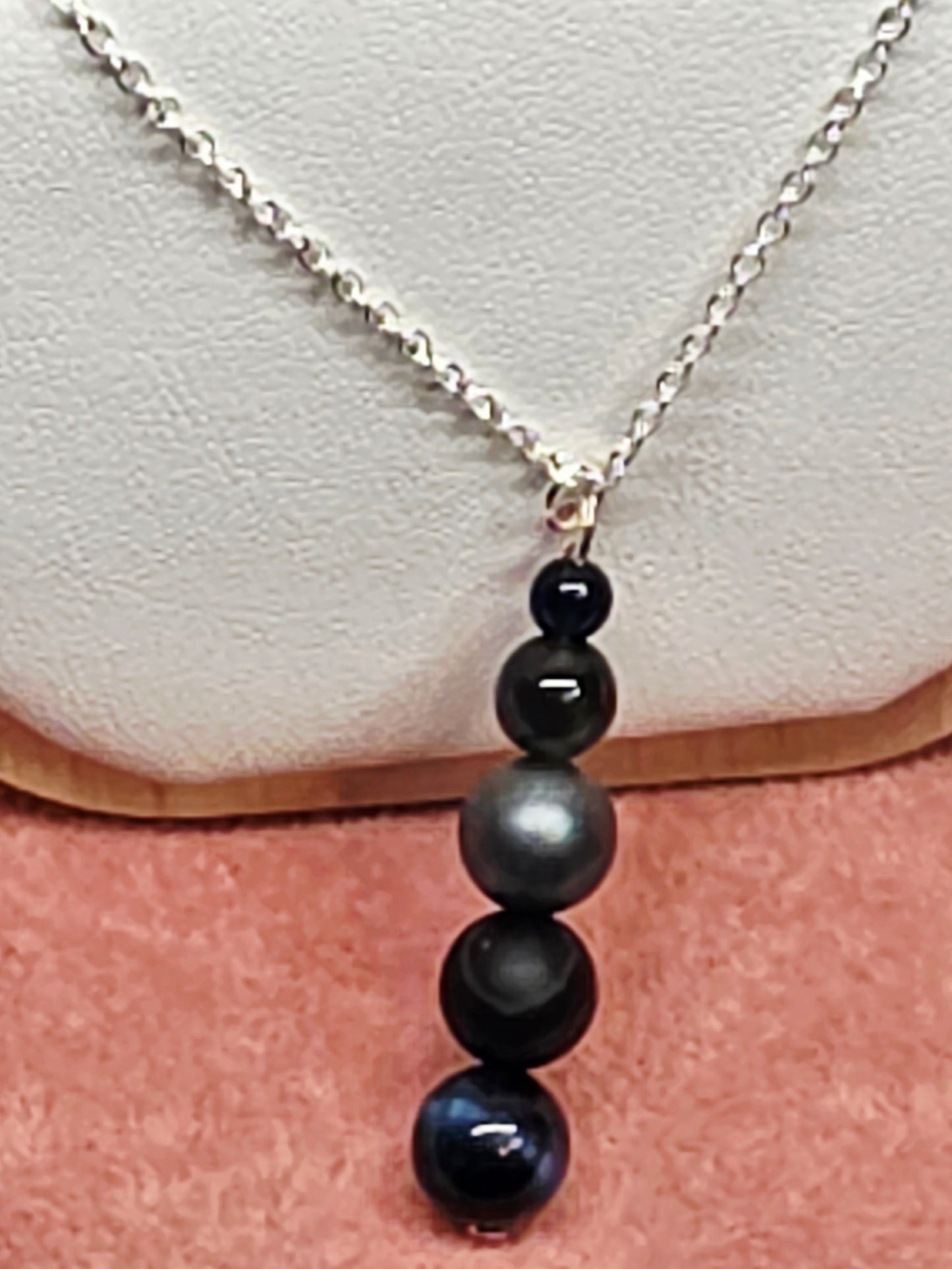 Midnight Magic: Necklaces with Hematite, Sardonyx, Onyx & Labradorite. - Cinnful Charms Jewelry 