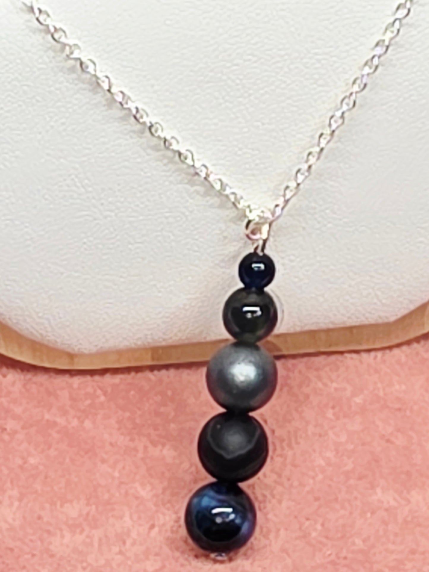 Midnight Magic: Necklaces with Hematite, Sardonyx, Onyx & Labradorite. - Cinnful Charms Jewelry 