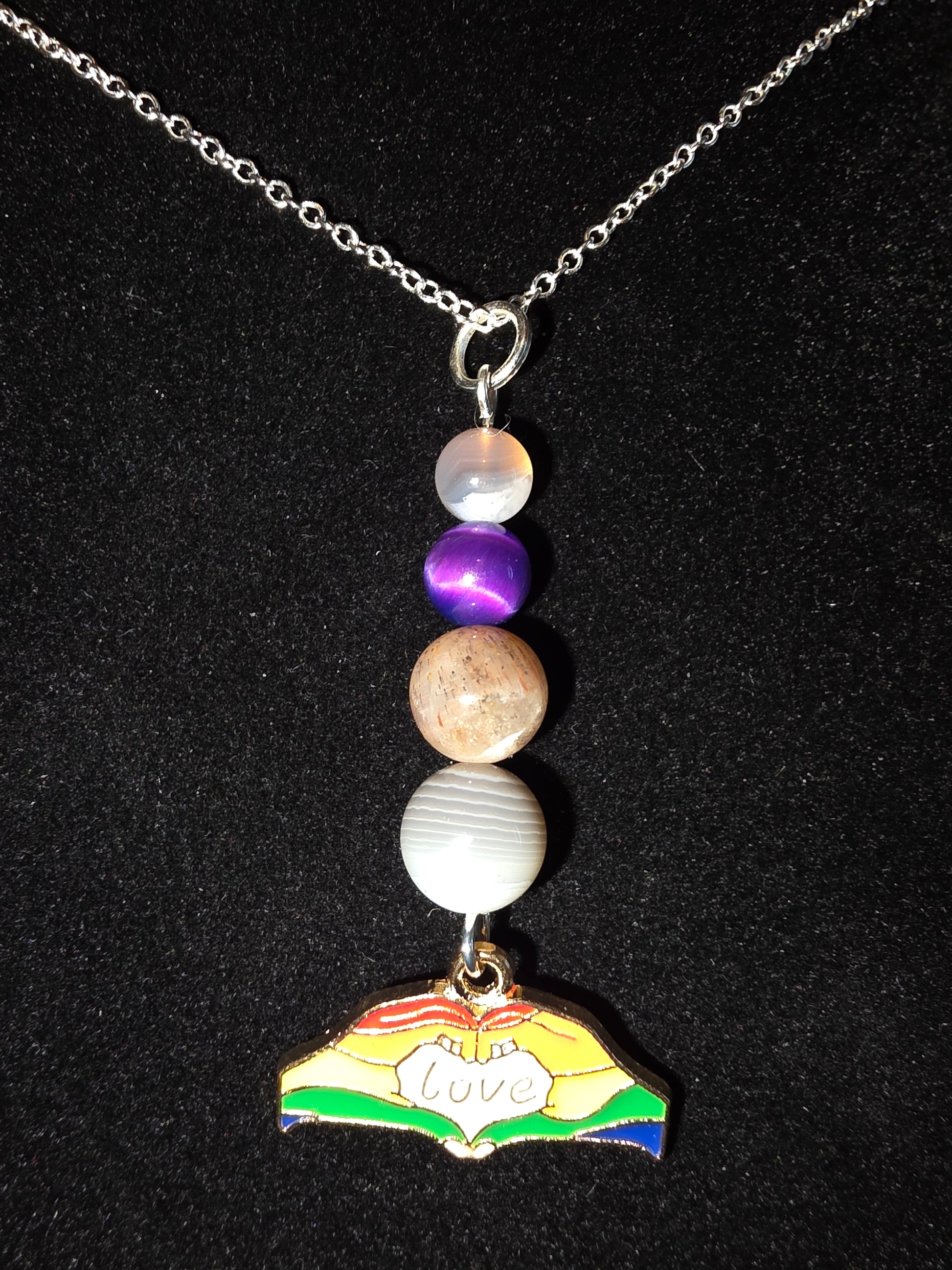 Wear Your Love: Pride Gemstone Necklaces - Cinnful Charms Jewelry 