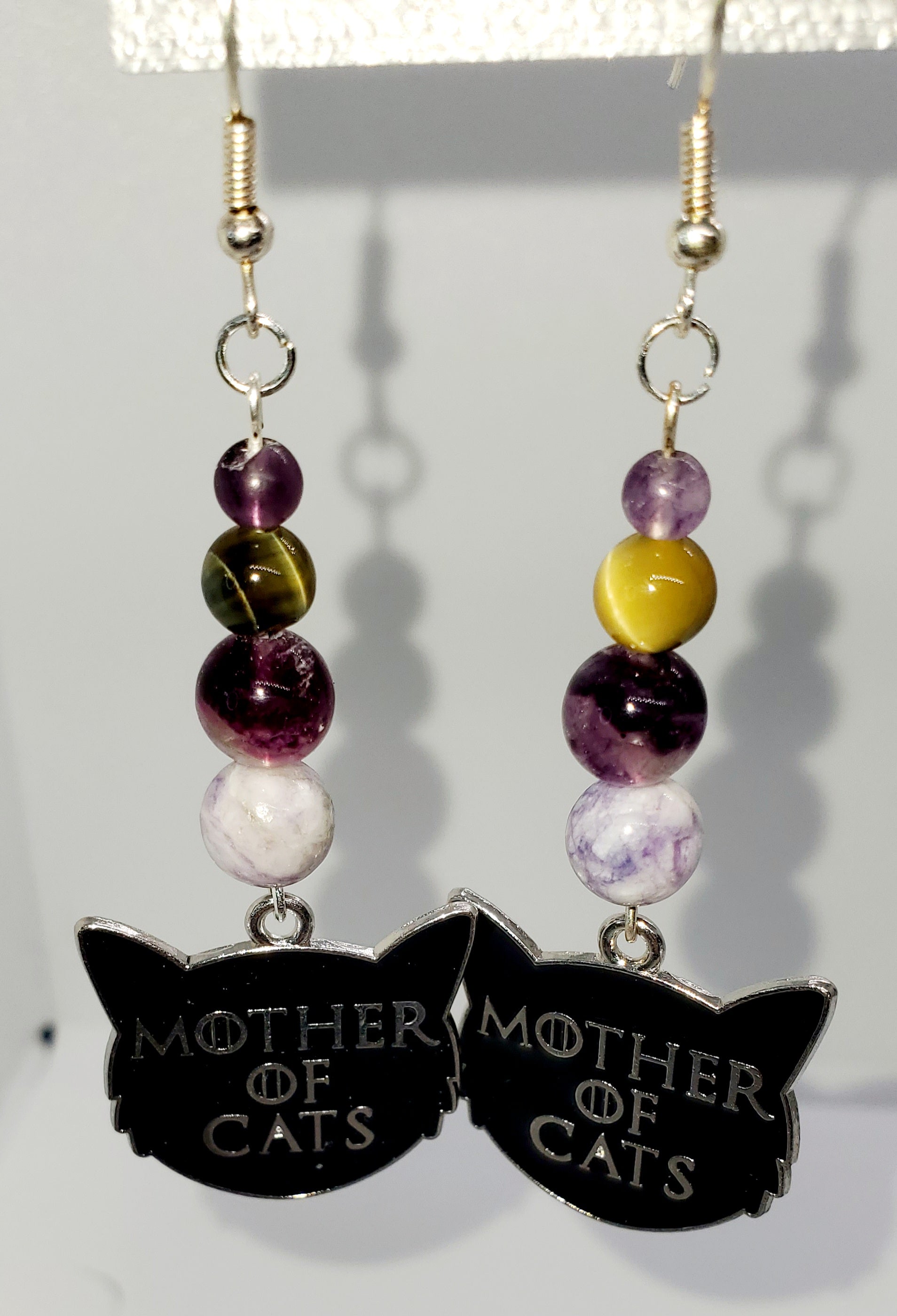 Mother of Cat Earrings - Cinnful Charms Jewelry 