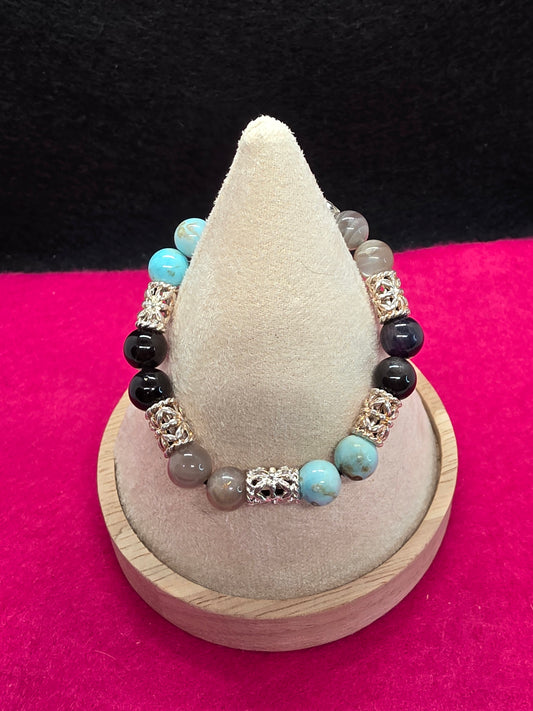 Where Fire Meets Stone: Agate, Onyx & Labradorite Bracelets - Cinnful Charms Jewelry 